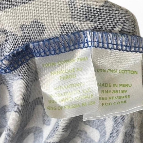 Lilly Pulitzer Kerri Maxi Dress A Mermaids Tail Print Size Small White / Blue - Picture 6 of 6